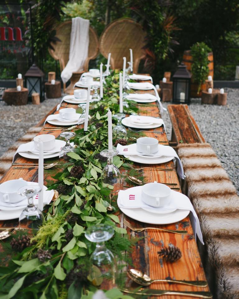 table setup timmy in the woods