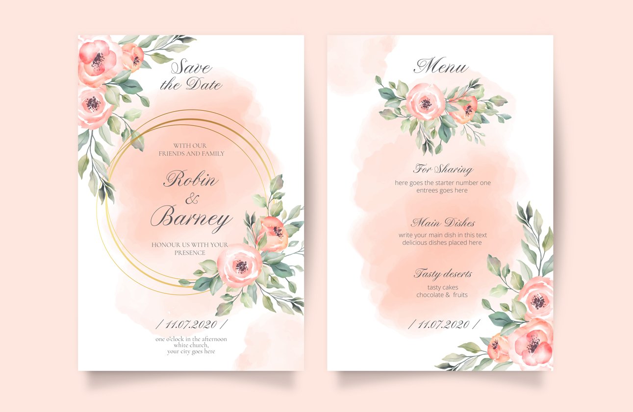Civil wedding invitation discount