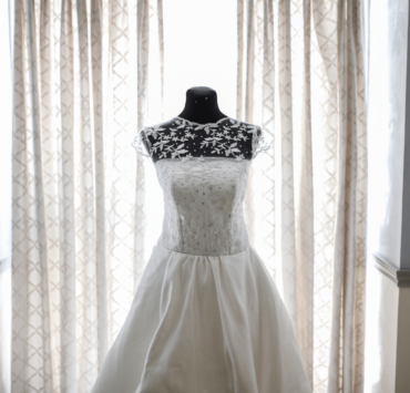 Affordable white wedding dress