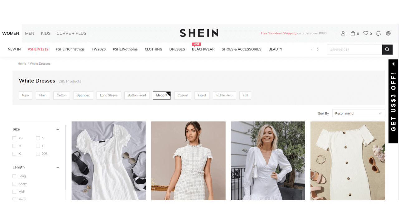 Shein Website