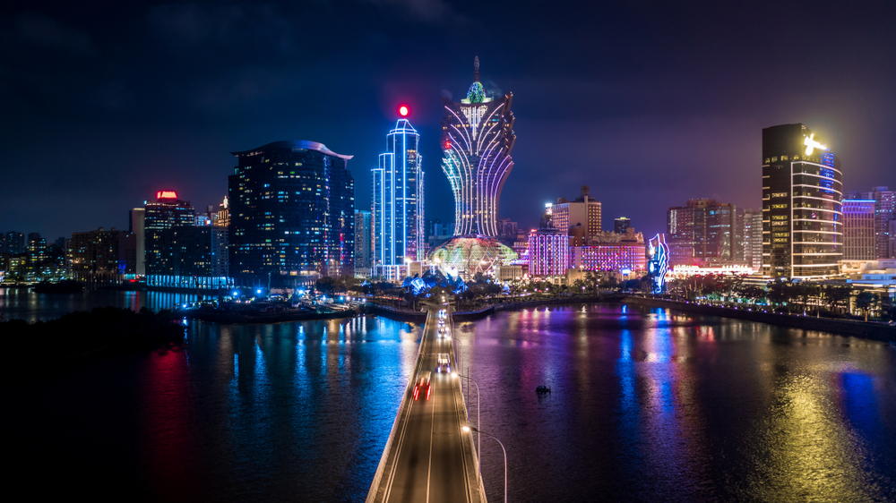 Macau's skyline at night