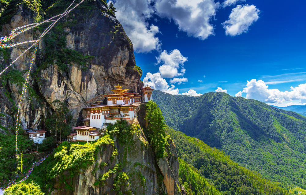 Tiger's Nest Monastery, which is a popular site in Bhutan