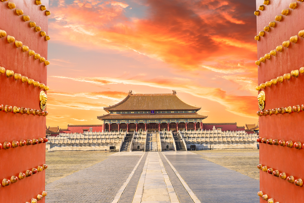 the forbidden city in Beijing
