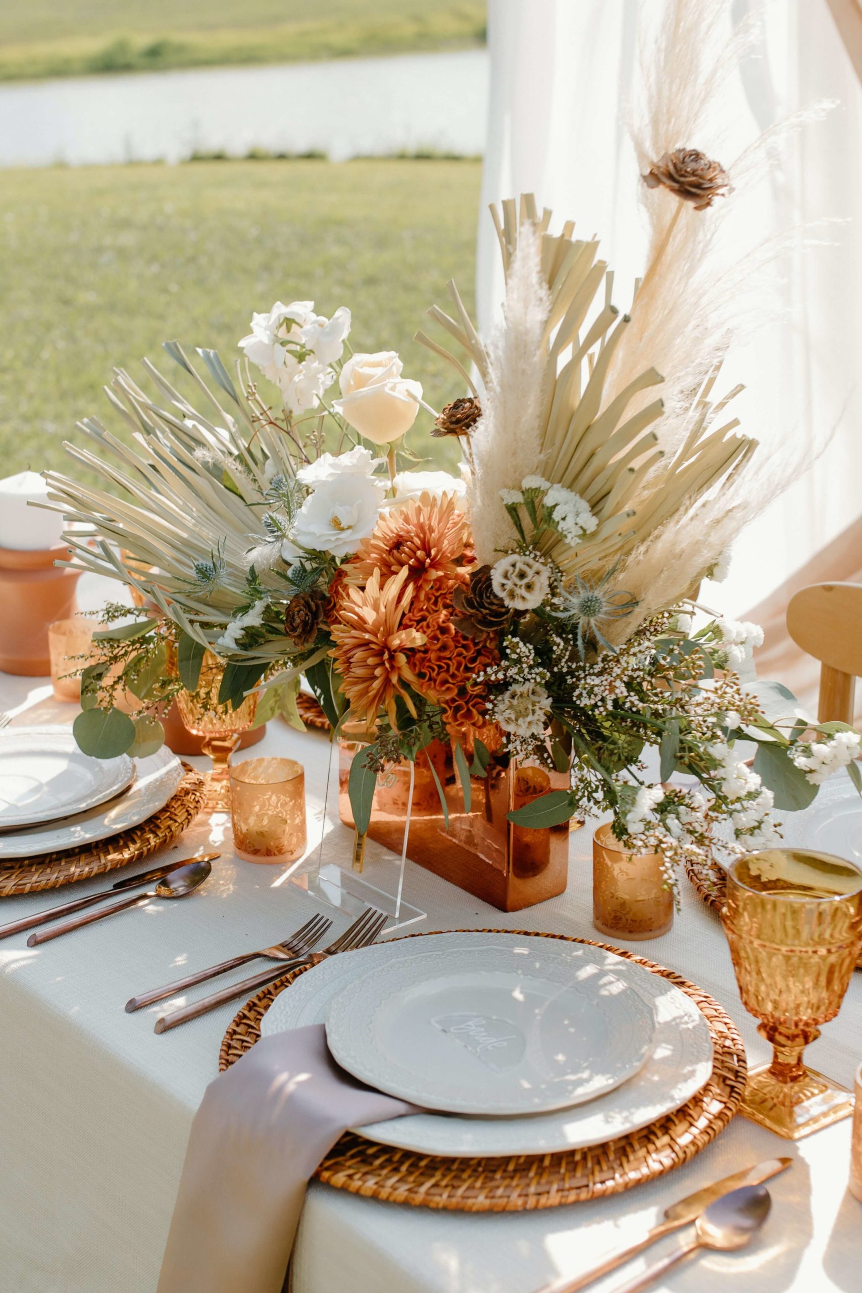 english summer wedding decor
