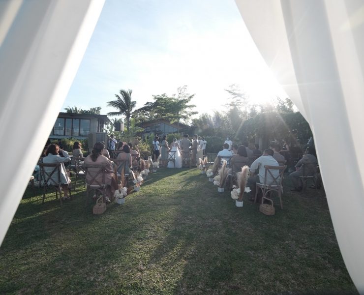 intimate outdoor wedding