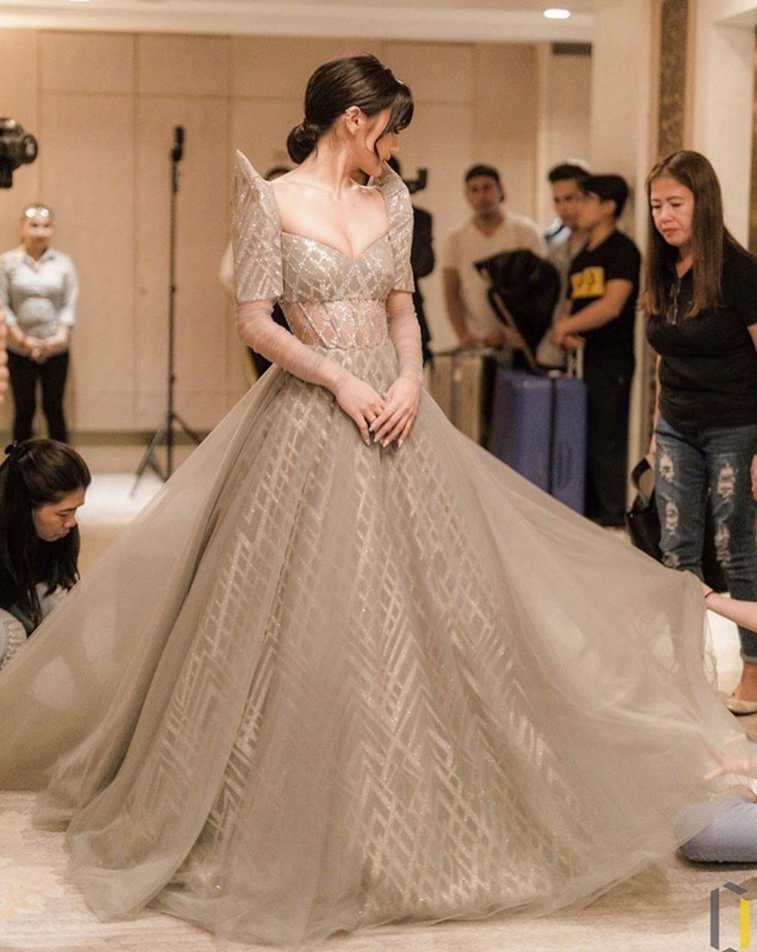 Modern Filipiniana wedding gown