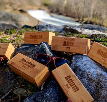customized sunglasses case gifts for the groom and the groomsmen