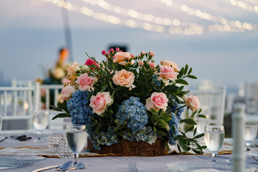 floral wedding centerpiece