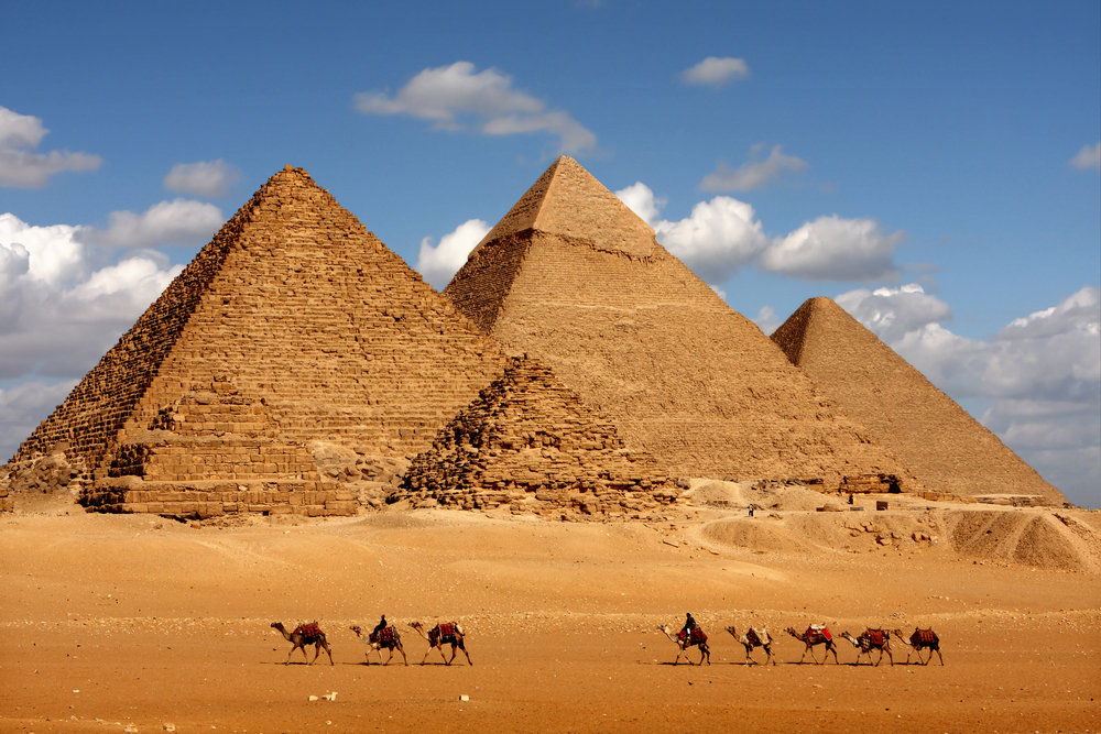 Pyramids of Giza in Egypt