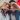 couple forming heart shape using hands on valentine's day