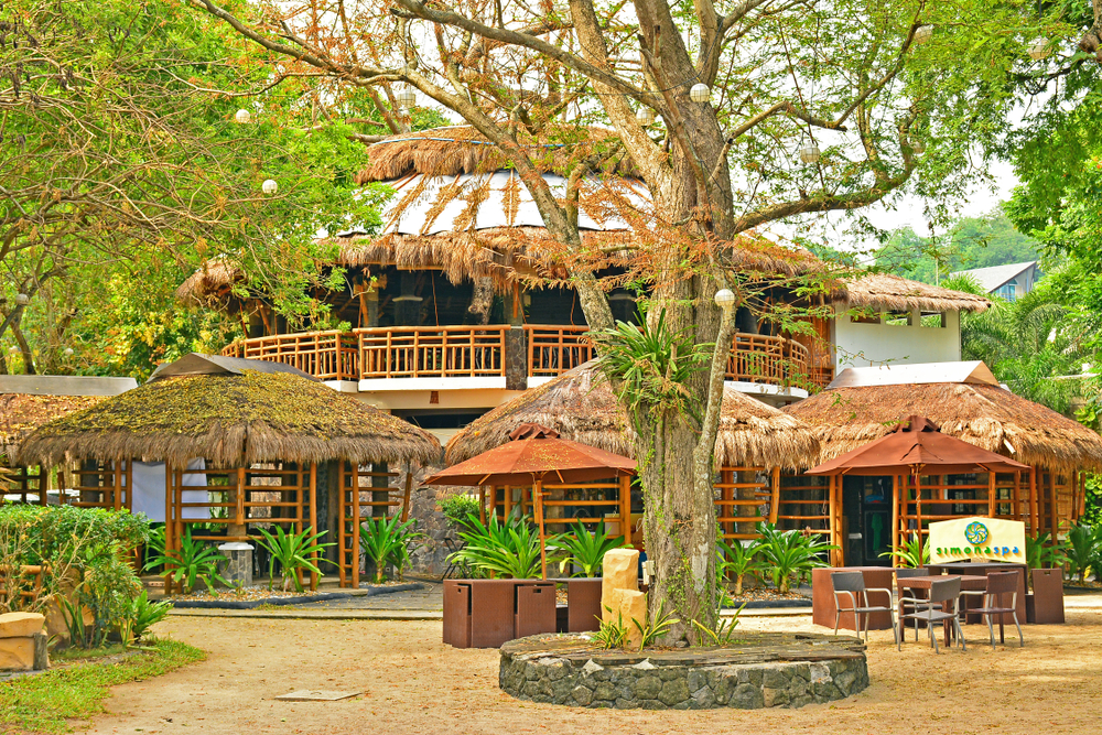 Acuaverde Beach Resort cottages facade in Batangas