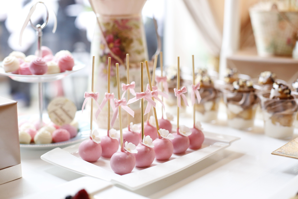 Dessert table for a wedding party