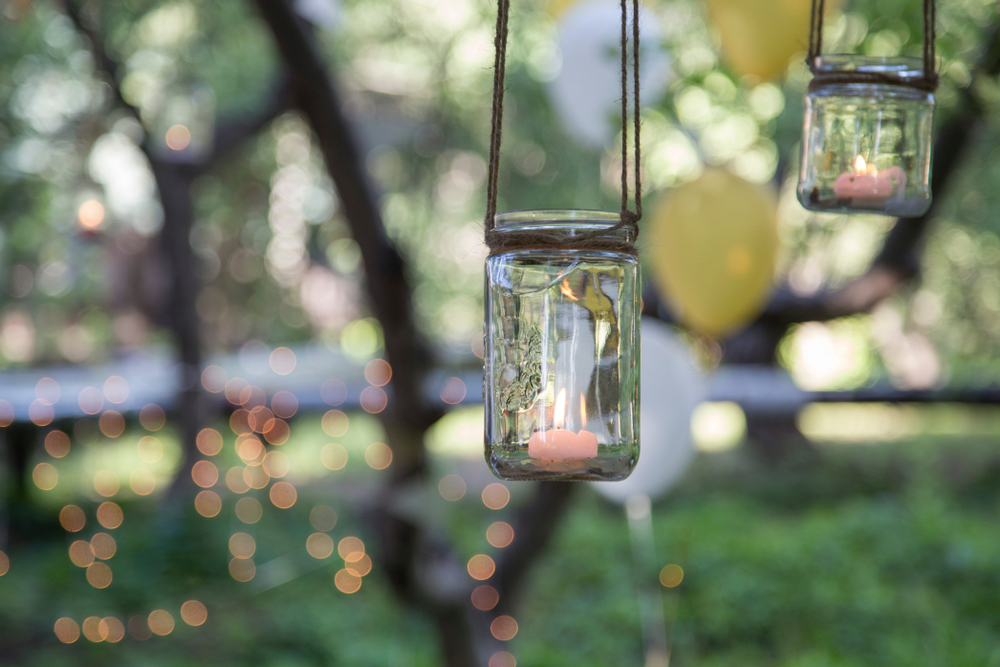 hanging candle decor