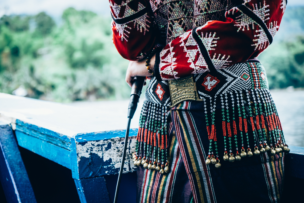 half body shot of a female T'boli