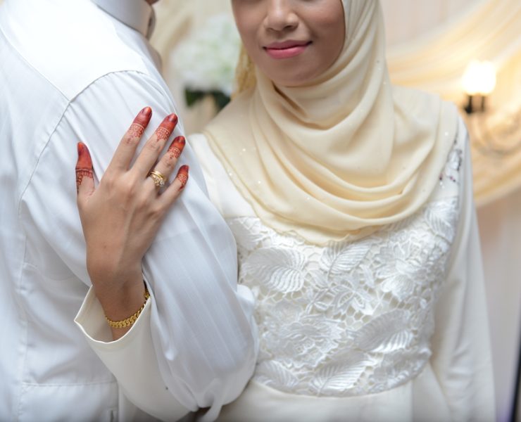 bride and groom in a tausug wedding