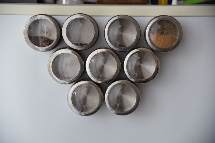 magnetic spice jars
