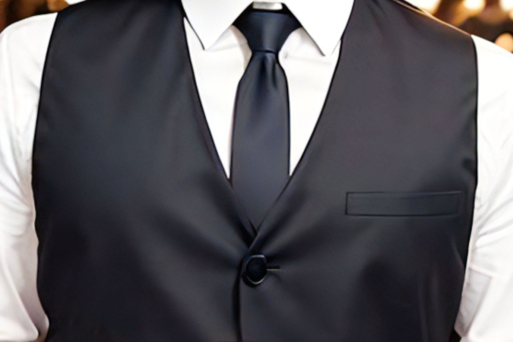 groom wearing a vest