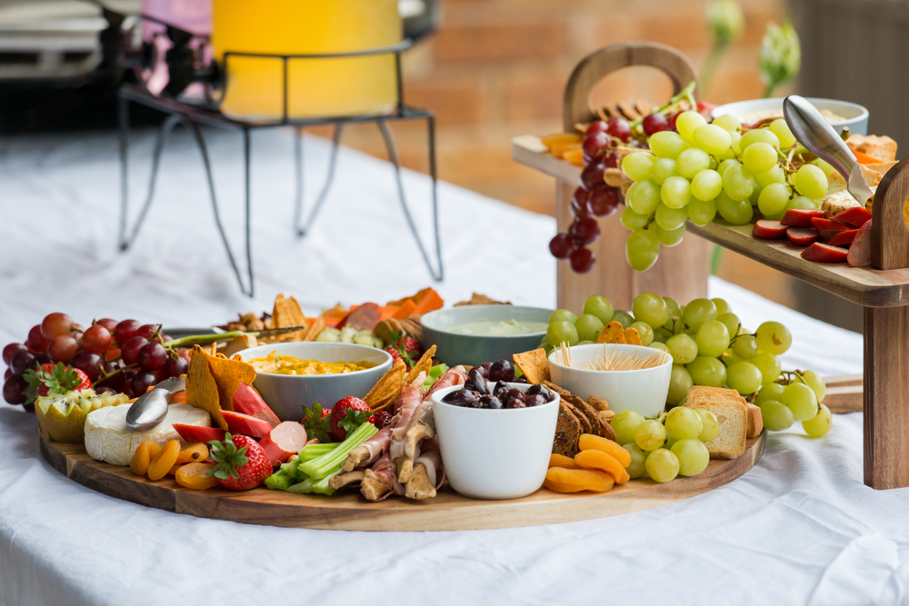 green grazing table